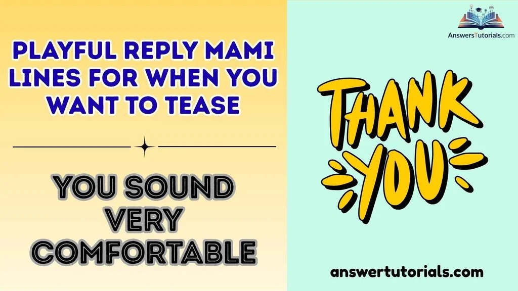 Playful Reply Mami Lines for When You Want to Tease