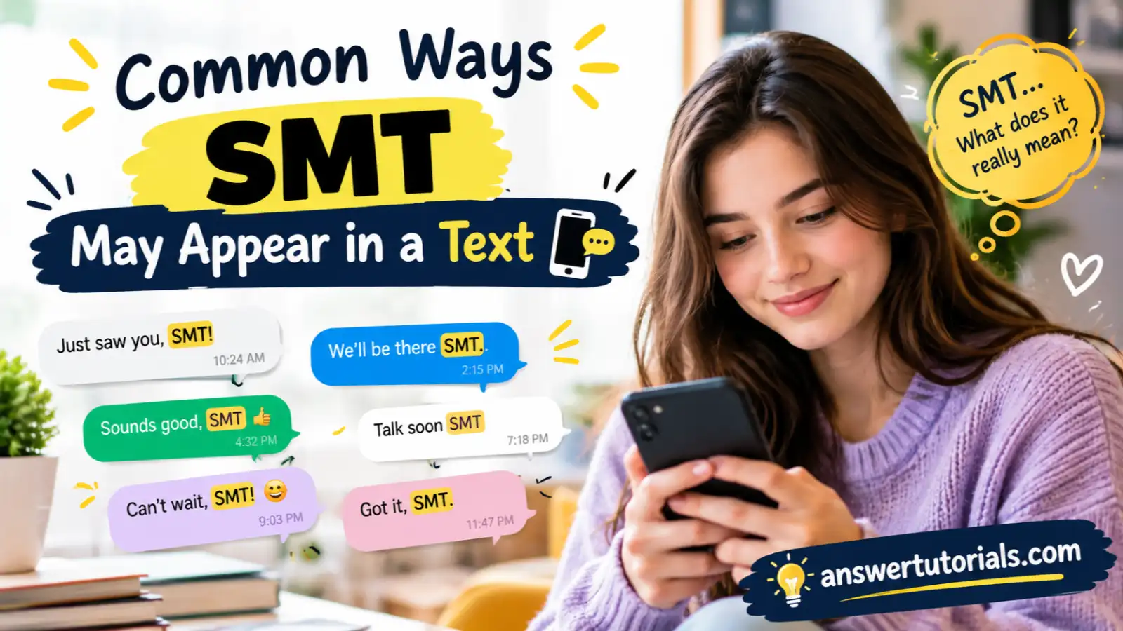 Common Ways SMT May Appear in a Text 📱