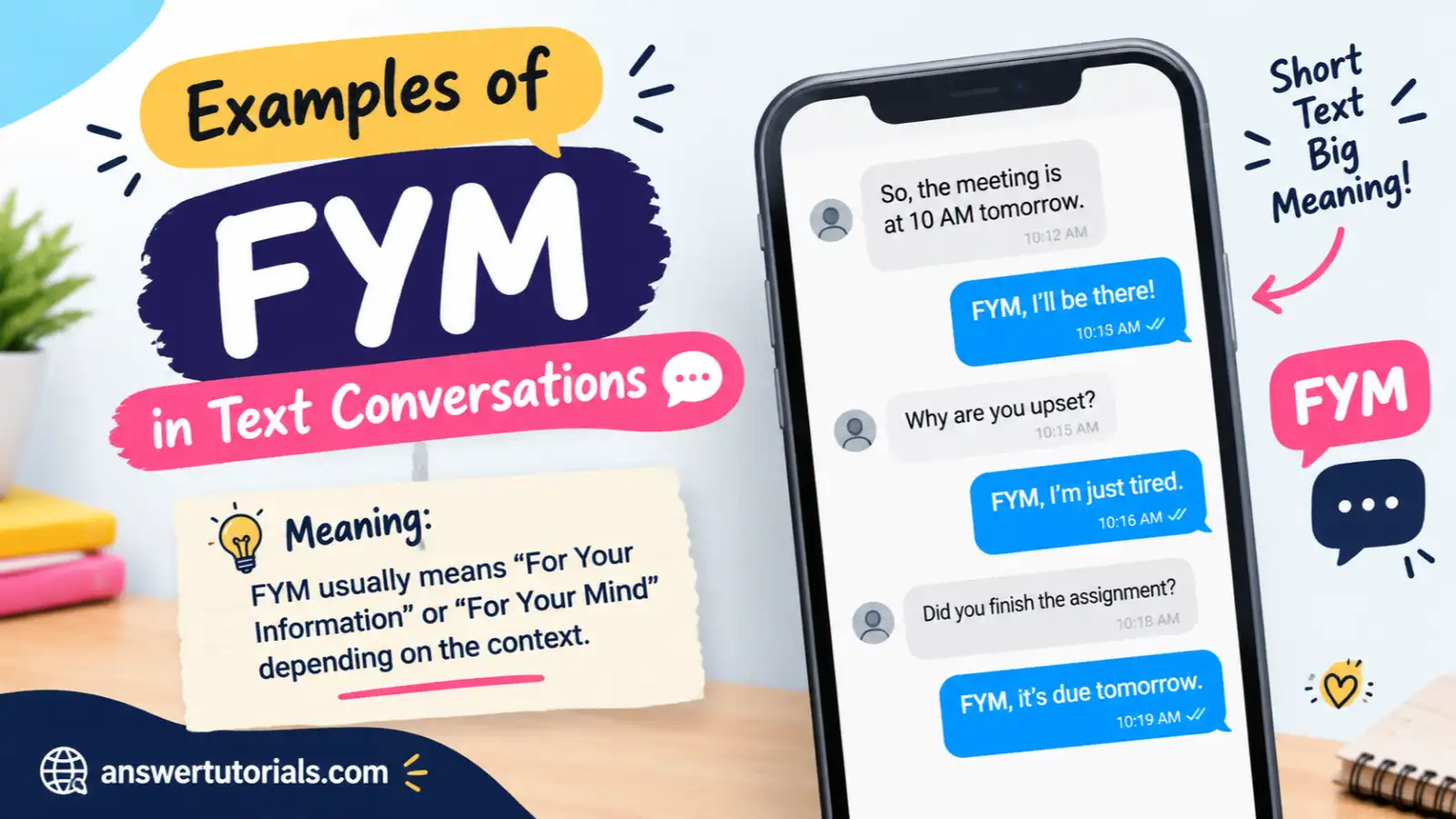 Examples of FYM in Text Conversations 💬