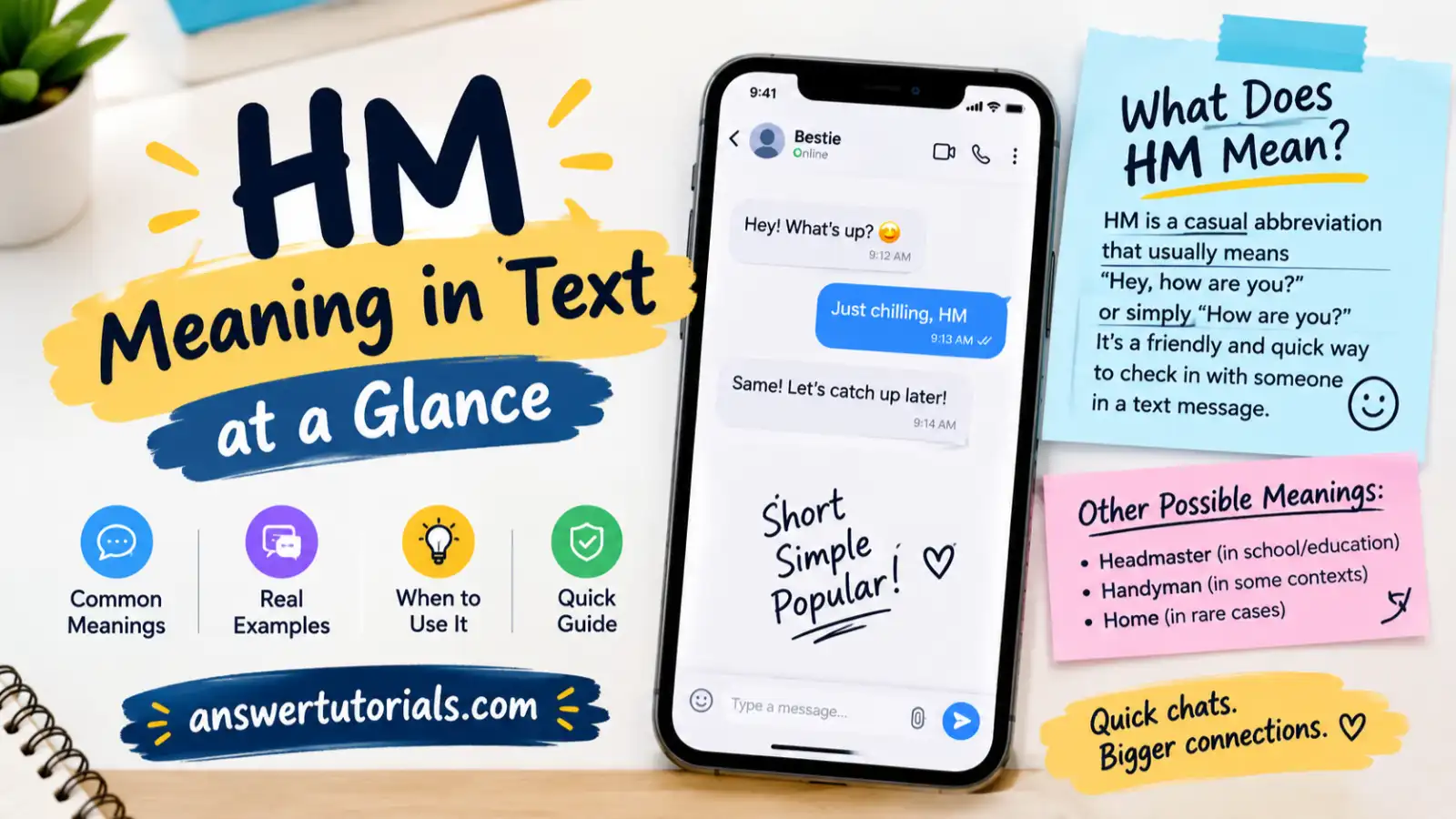 HM Meaning in Text at a Glance