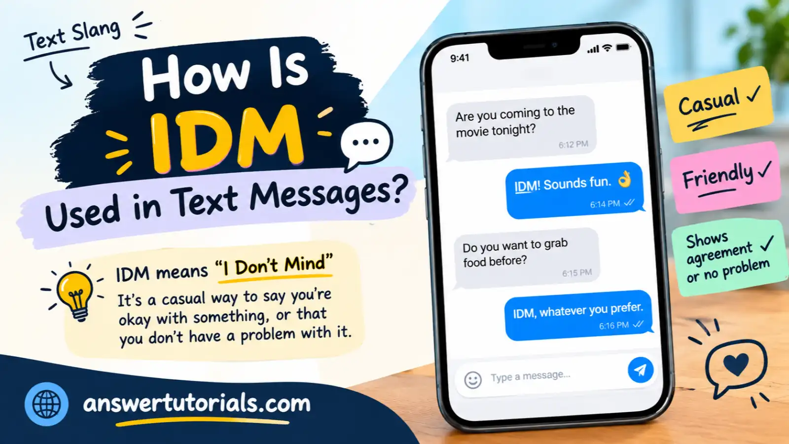 How Is IDM Used in Text Messages