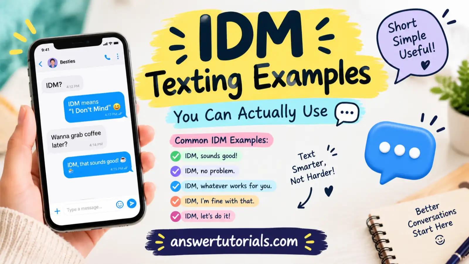 IDM Texting Examples You Can Actually Use 💬
