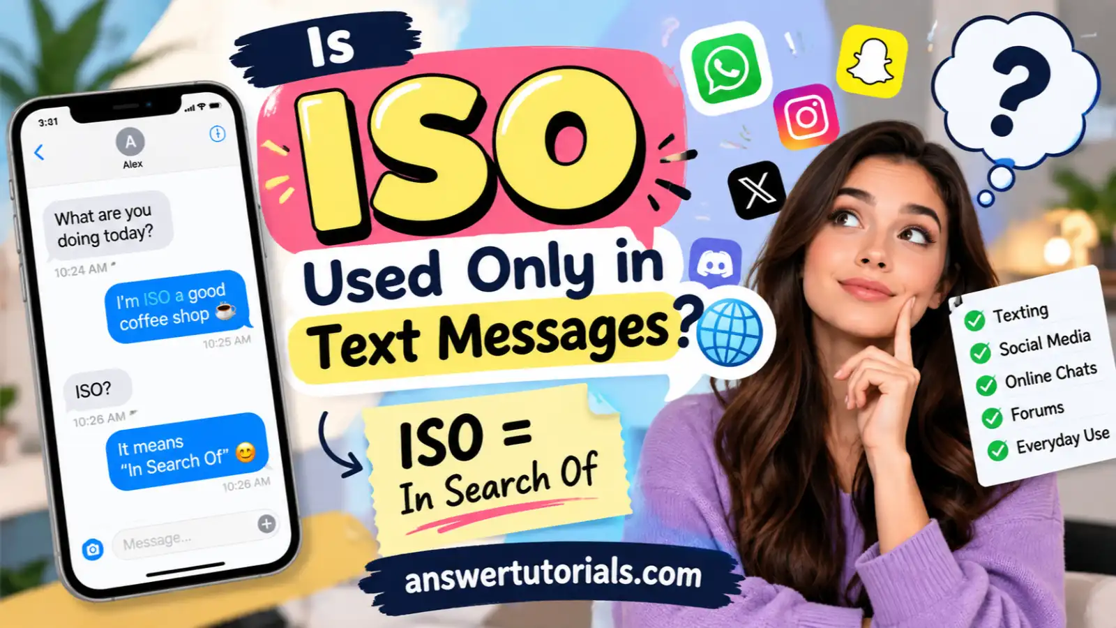 Is ISO Used Only in Text Messages