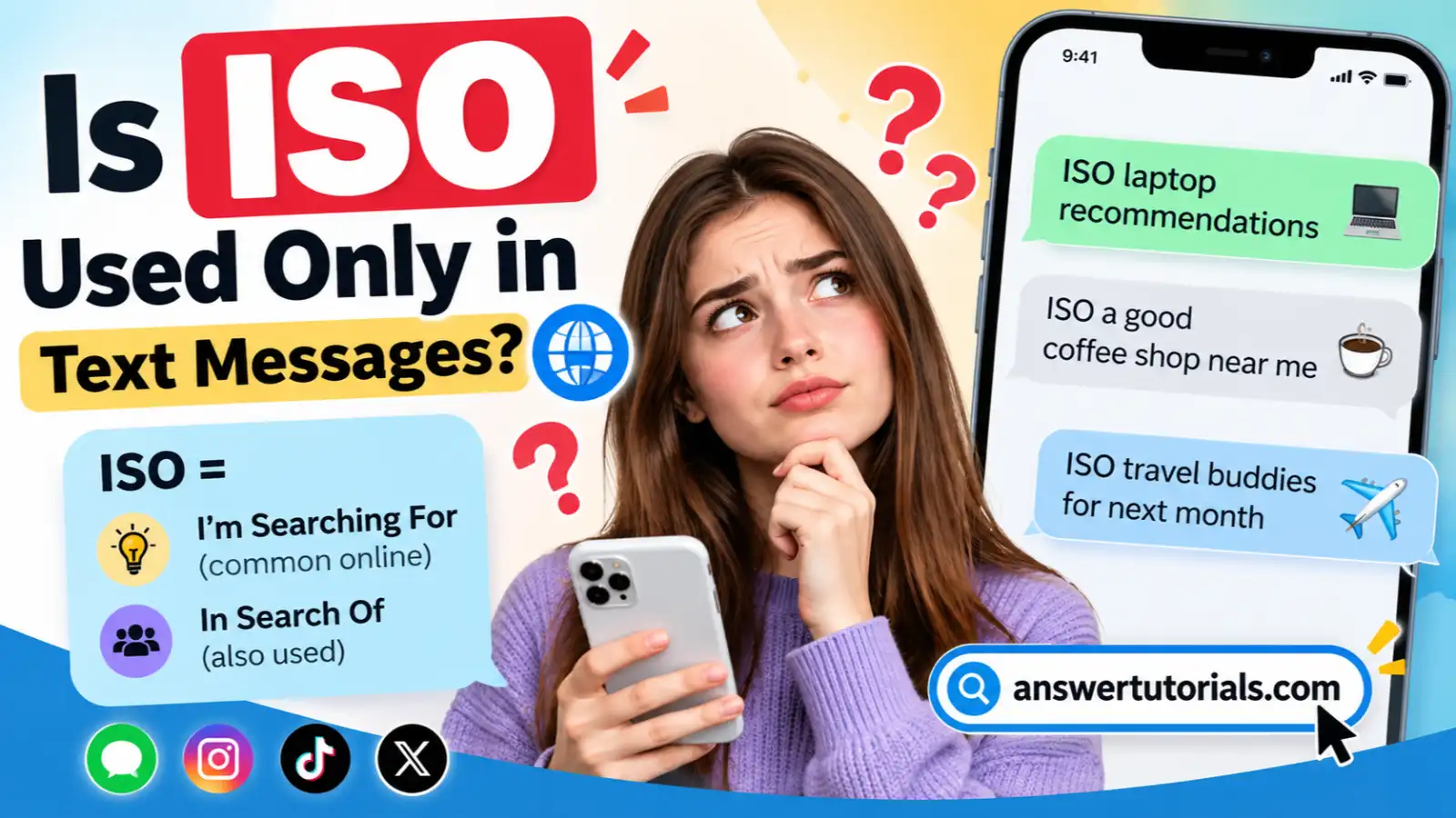 What Does ISO Mean on Social Media