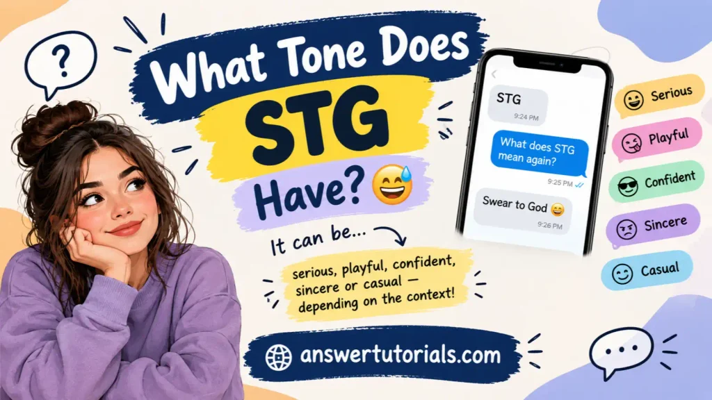 What Tone Does STG Have? 😅