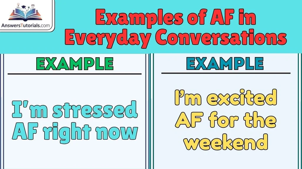 Examples of AF in Everyday Conversations