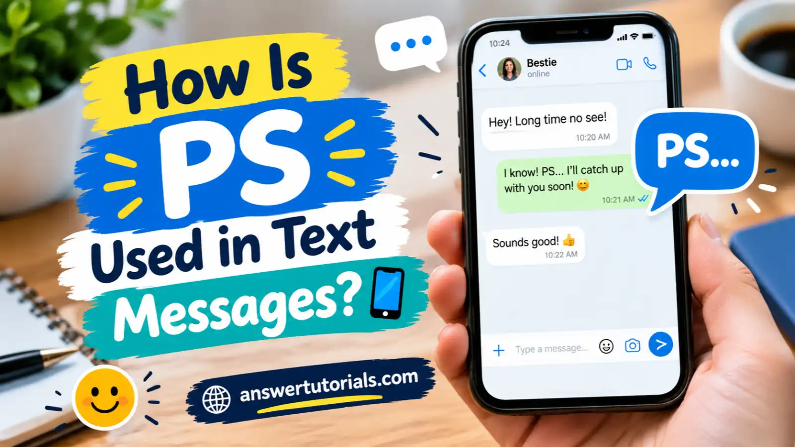 How Is PS Used in Text Messages