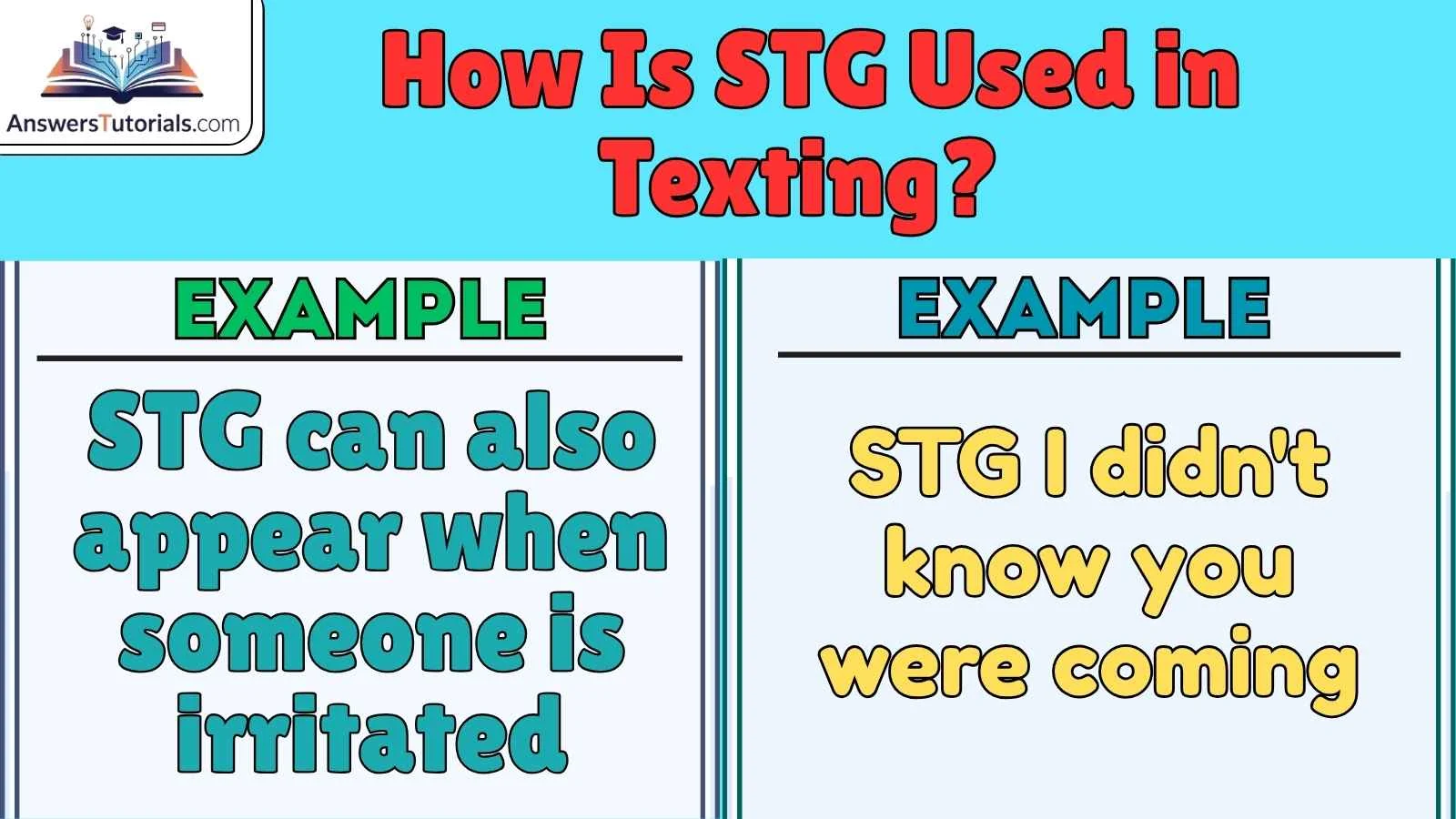 How Is STG Used in Texting