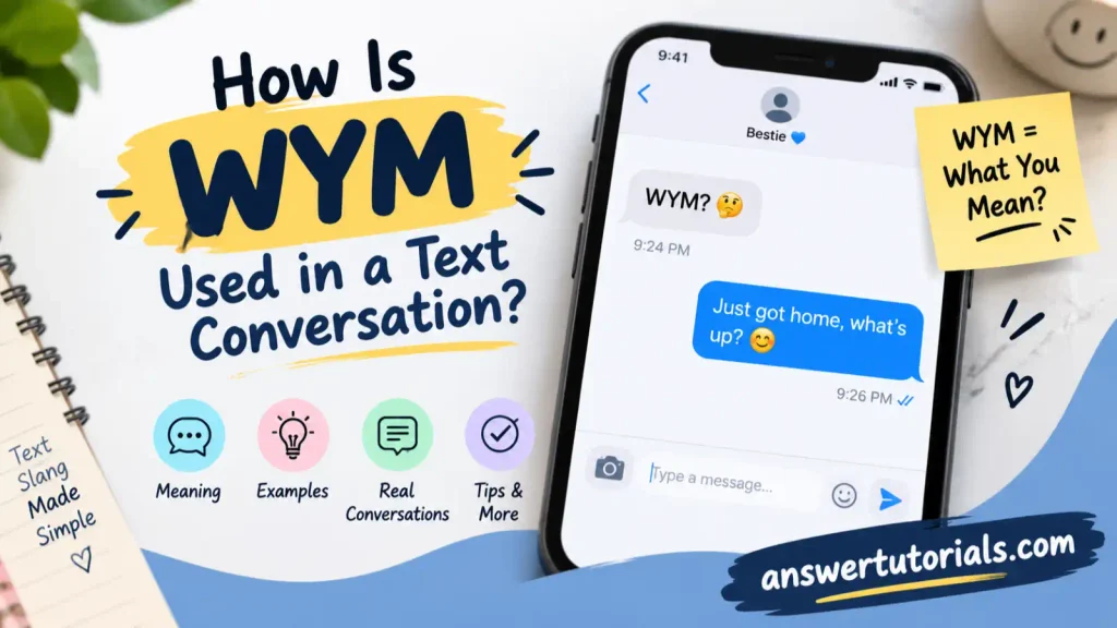 How Is WYM Used in a Text Conversation