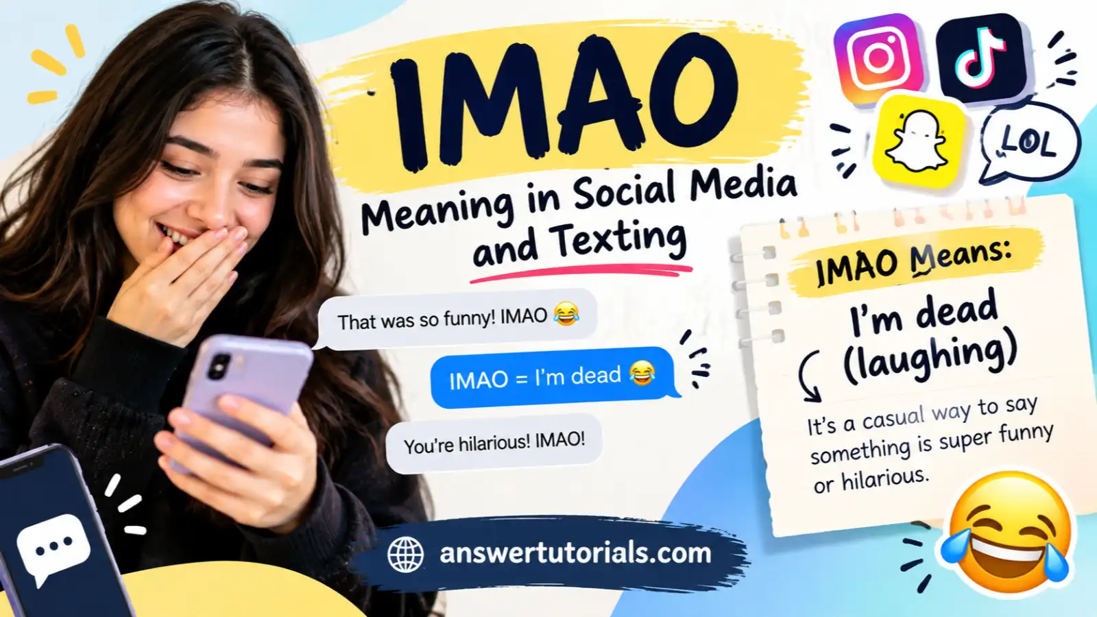 IMAO Meaning in Social Media and Texting