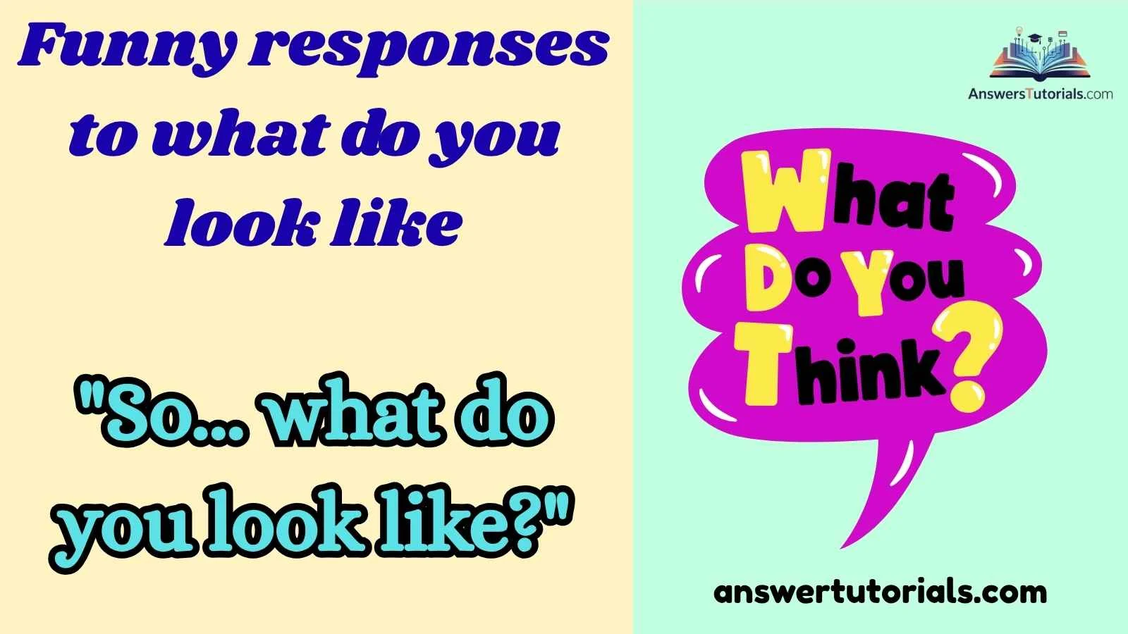 Funny responses to what do you look like