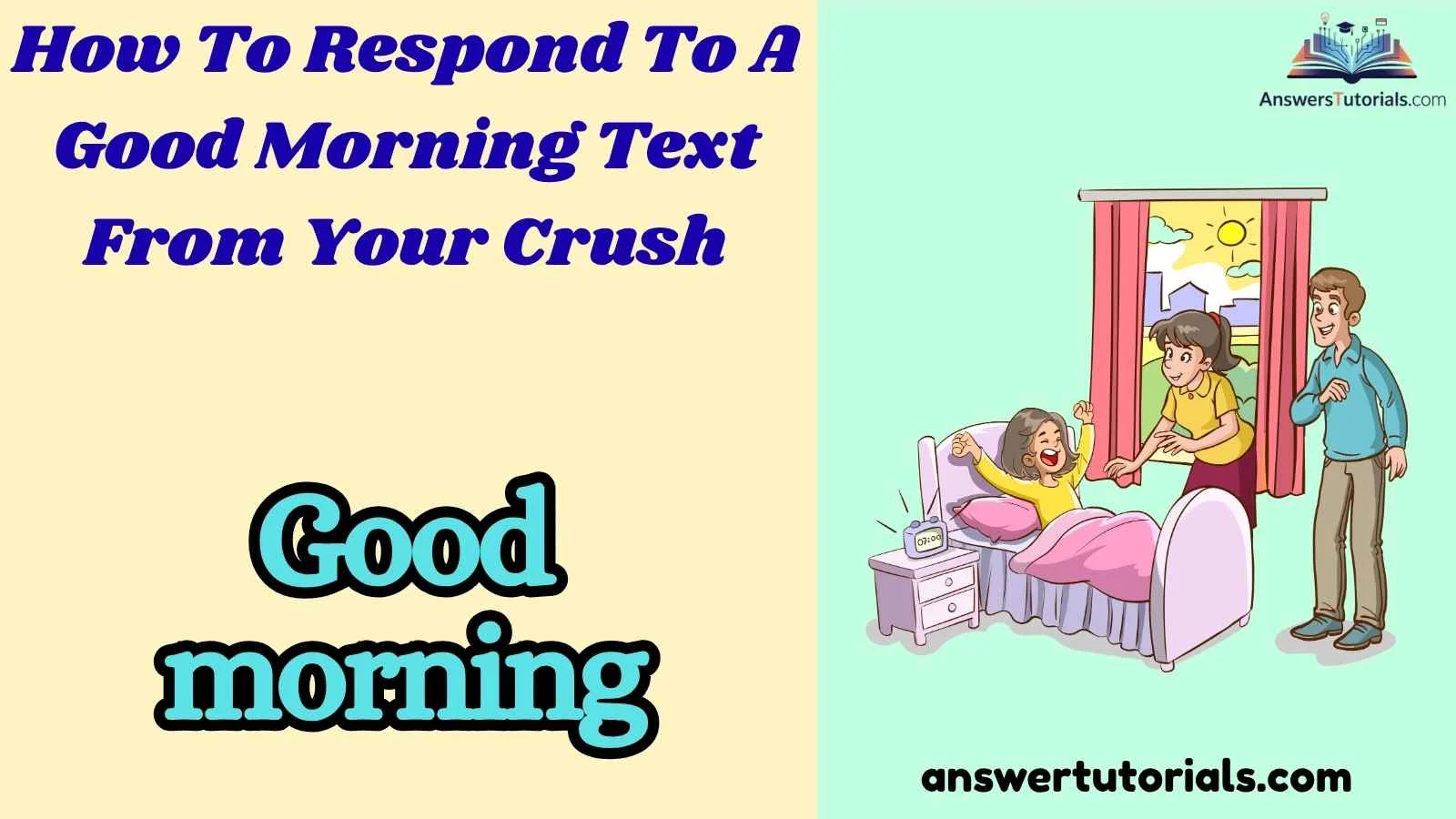 Have you ever stared at your phone for five minutes after your crush texted "Good morning ☀️", wondering what on earth you should reply? You're definitely not alone. Knowing How To Respond To A Good Morning Text From Your Crush can feel surprisingly stressful. One message can set the tone for the entire day—and maybe even your relationship. Reply too dry, and the conversation dies. Try too hard, and it feels forced. As someone who's spent years analyzing online conversations, dating communication trends, and viral texting styles, I've seen one thing remain true: the best replies feel natural, playful, and authentic. In 2026, texting is still one of the biggest ways people flirt. A simple morning text isn't just a greeting—it's often a sign that you're the first person they wanted to talk to that day. In this guide, you'll discover: 150+ original replies for every mood. When to use each response naturally. How to keep your crush excited to text you again. Featured Snippet: How To Respond To A Good Morning Text From Your Crush The best way to respond to a good morning text from your crush is to match their energy while showing a little personality. Keep your reply warm, playful, or flirty depending on your relationship. A genuine response is far more memorable than a simple "Good morning" back. Table of Contents Funny Responses Flirty Responses Cute Responses Confident Responses Creative Responses Polite Responses Professional Responses Sarcastic Responses Thoughtful Responses Playful Responses FAQs Conclusion Funny Responses: How To Respond To A Good Morning Text From Your Crush Laughter is one of the easiest ways to build attraction. If your crush enjoys jokes, these responses can instantly make your conversation more memorable. "The fastest way to someone's heart is making them laugh before breakfast." 1. "Wow... who let you be this adorable before 9 AM?" Perfect when you want to compliment them while keeping things playful. 2. "Morning! Coffee first... flirting second." Great if you're pretending you're not fully awake yet. 3. "I was going to sleep in, but your text had other plans." Shows they're worth waking up for. 4. "Good morning! Did the sun copy your brightness today?" A light compliment that's sweet without being over the top. 5. "You text this early? I'm impressed." Use this when you want to tease them gently. 6. "Breaking news: Your text officially improved my morning." Simple, funny, and flattering. 7. "Morning! Is this your daily mission to make me smile?" Perfect if they've texted you first more than once. 8. "Hold on... I'm still loading today's personality." A relatable reply for anyone who's not a morning person. 9. "Good morning! My blanket strongly disagrees with getting up." Adds humor while inviting more conversation. 10. "Your text deserves more appreciation than my alarm clock." Everyone can relate to this. 11. "You're suspiciously good at making mornings better." Playful with a hidden compliment. 12. "I almost ignored my alarm, but not your message." Makes them feel special. 13. "Morning! What's today's excuse for distracting me?" Keeps the conversation going naturally. 14. "You texted first... now I expect this every morning." A teasing way to encourage future texts. 15. "Good morning! Should I thank you or blame you for making me smile?" A fun response that feels effortless. 16. "I'd say good morning back, but you already made it one." Short, clever, and memorable. 17. "This is officially my favorite notification today." Shows genuine interest without sounding overly serious. 18. "Good morning! Did you rehearse this text or are you naturally this sweet?" A playful conversation starter. Quote Card "The best morning texts don't just wake you up—they give you a reason to smile." 📌 Save these funny replies for the next time your crush surprises you with a morning text! Flirty Ways to Respond to a Good Morning Text From Your Crush If the vibe is already there, don't be afraid to flirt a little. Confidence is attractive, but subtlety often works even better. "Flirting is less about perfect words and more about making someone feel special." 1. "Good morning! I was actually hoping you'd text me." Honest without sounding desperate. 2. "Morning ☀️ You just became my favorite part of today." Sweet and memorable. 3. "You're making it really hard not to like you even more." Perfect if you've already been flirting. 4. "Good morning, handsome/beautiful." Simple classics never fail. 5. "Now my day has officially started." Makes your crush feel important. 6. "Careful... you're becoming my favorite habit." Playful and charming. 7. "You text first? I like this already." Shows appreciation naturally. 8. "Morning! Are you always this thoughtful?" Encourages them to keep texting. 9. "I think my coffee is jealous of how much your text woke me up." Cute and creative. 10. "If every morning starts like this, I'm not complaining." Smooth without trying too hard. 11. "You have excellent timing." Short but effective. 12. "You really know how to make someone smile." Works almost every time. 13. "I guess I owe you a coffee for making my morning better." A subtle way to hint at meeting up. 14. "Morning! So... when do I get to see you?" Perfect if you're comfortable with each other. 15. "I didn't know one text could improve my mood this much." Warm and genuine. 16. "I hope I'm the reason you're smiling too." Creates an emotional connection. 17. "Good morning 😊 You just earned bonus points." Playful and lighthearted. 18. "Now I have something to smile about all day." Simple yet meaningful. Quote Card "Sometimes one morning text says more than a hundred late-night conversations." 📌 Try one of these flirty replies the next time your crush texts first! Cute Ways to Respond to a Good Morning Text From Your Crush Not every reply has to be funny or flirty. Sometimes the cutest responses are the most genuine. "Kind words in the morning often become someone's favorite memory of the day." 1. "Good morning! I hope your day is as amazing as you are." A wholesome compliment. 2. "Morning sunshine! Thanks for making me smile already." Warm and cheerful. 3. "I needed this text more than you know." Shows appreciation sincerely. 4. "Hope today treats you kindly." Thoughtful and caring. 5. "You're seriously the sweetest." Short and genuine. 6. "Morning! Don't forget to smile today." Encouraging and uplifting. 7. "Your text made my day before it even started." A heartfelt response. 8. "Good morning! Sending good vibes right back." Positive and easygoing. 9. "I hope today gives you lots of reasons to laugh." Shows you care about their happiness. 10. "Morning! Thanks for thinking of me." Simple but meaningful. 11. "You just made waking up a little easier." A sweet compliment. 12. "Good morning 😊 You're becoming one of my favorite people." Perfect if you're getting closer. 13. "Hope your breakfast is as good as your texting skills." Cute with a touch of humor. 14. "Morning! Stay awesome today." Casual and uplifting. 15. "Your messages never disappoint." Makes them feel appreciated. 16. "Good morning! Wishing you an amazing day ahead." Classic, timeless, and thoughtful. 17. "Now I can't stop smiling." Short but adorable. 18. "Thank you for making mornings feel a little brighter." A heartfelt response that's perfect for someone you genuinely like. Quote Card "The cutest replies aren't the cleverest—they're the ones that feel real." How To Respond To A Good Morning Text From Your Crush