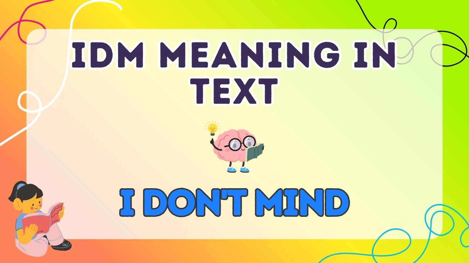 idm meaning in text