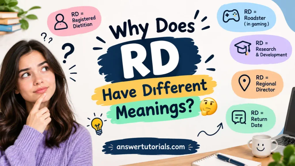 Why Does RD Have Different Meanings? 🤔