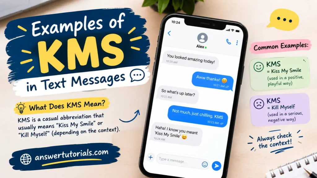 Examples of KMS in Text Messages
